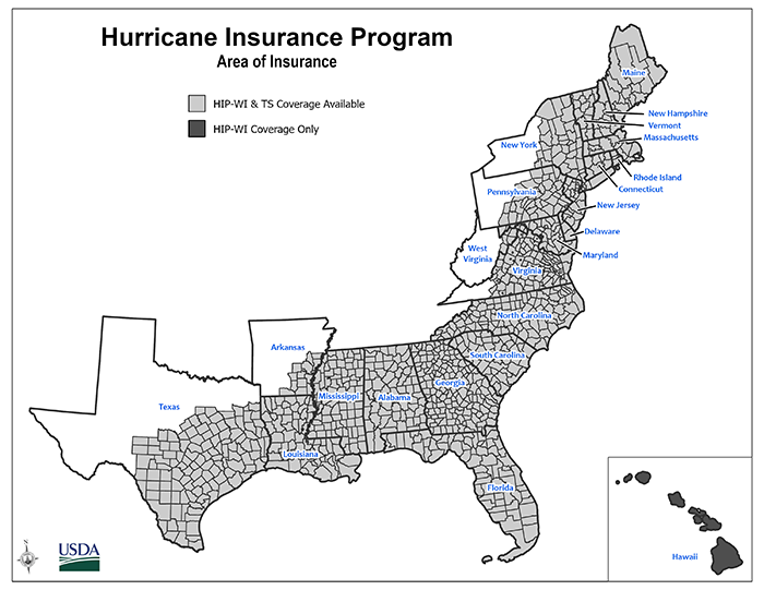 Hurricane-Insurance-Protection-WI Tropical Storm Area of Insurance Map